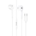 Wired earphones with headset Borofone BM60 Type-C DAC (White)