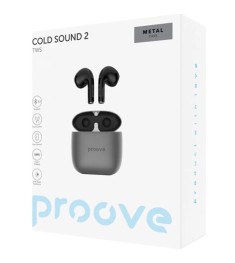 Бездротові навушники-гарнітура вкладиші Proove Cold Sound 2 (Сірий / Чорний) TWC..
