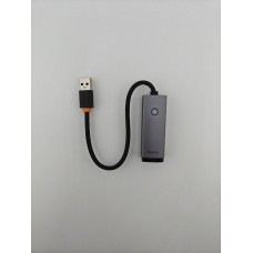 Переходник Baseus Lite Series Ethernet 1000Mbps (USB to RJ45) (Cерый) WKQX000113