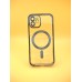 Чехол UMKU Shining with MagSafe Apple iPhone 12 (Blue Titanium)
