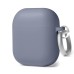 Чохол для навушників Full Silicone Case with Microfiber Apple AirPods (34) Lavender Gray