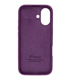 Силіконовий оригінальний круглий чохол для Apple iPhone 17 (28) Brinjal