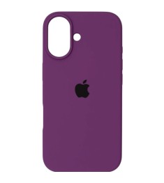 Силіконовий оригінальний круглий чохол для Apple iPhone 17 (28) Brinjal