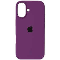 Силіконовий оригінальний круглий чохол для Apple iPhone 17 (28) Brinjal