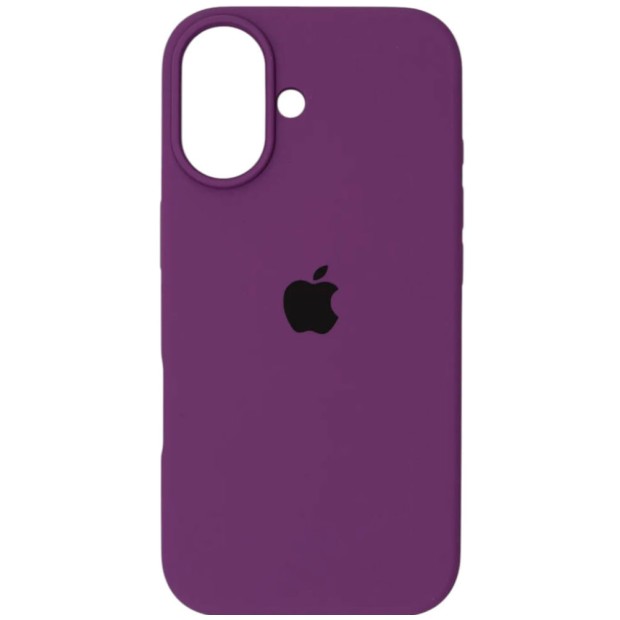Силіконовий оригінальний круглий чохол для Apple iPhone 17 (28) Brinjal