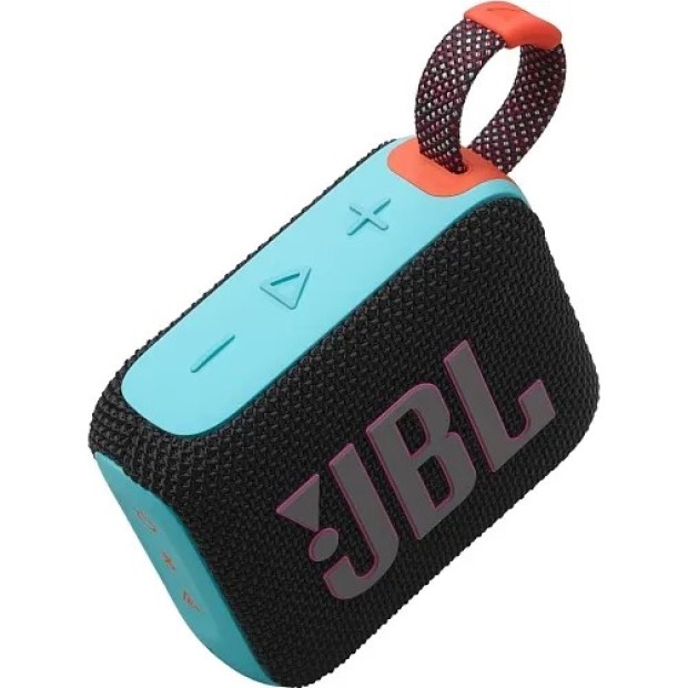 Портативна акустика JBL GO 4 (Чорний / Помаранчевий) JBLGO4BLKO K