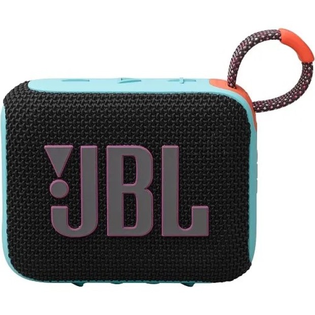Портативна акустика JBL GO 4 (Чорний / Помаранчевий) JBLGO4BLKO K
