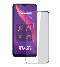 Захисне скло 5D Standard для TCL 306 Black