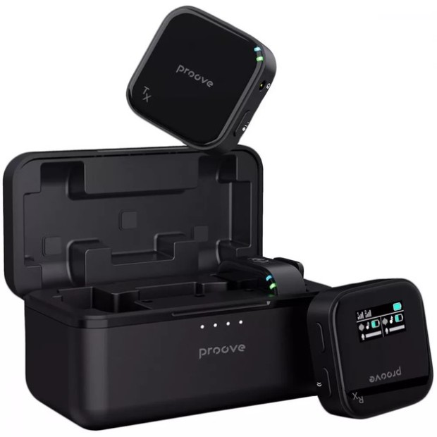 Бездротовий петличний мікрофон Proove Forum (Чорний)