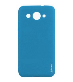 Силіконовий чохол iNavi Color для Huawei Y3 2017 (Синій)