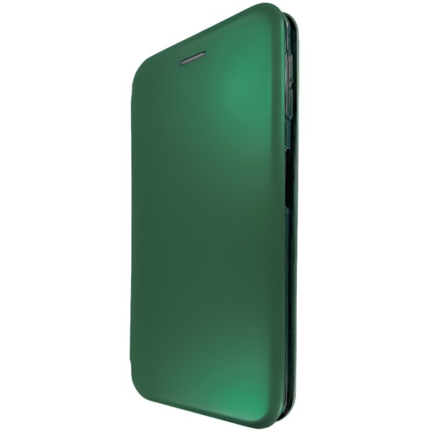 Чехол-книжка Оригинал Матовая Xiaomi Redmi 10  (Тёмно-зеленый)