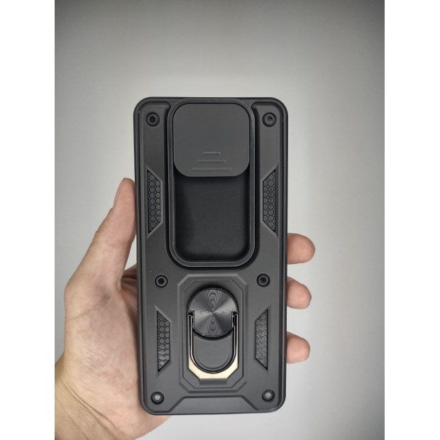 Чохол Ring Serge Armor Case для Xiaomi Poco X3  /  Poco X3 Pro (з функцією захисту камери) (Чорний)