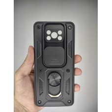 Чохол Ring Serge Armor Case для Xiaomi Poco X3  /  Poco X3 Pro (з функцією захисту камери) (Чорний)