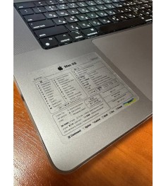Наклейка з гарячими клавішами MacOS (Прозора / Чорна) XK-MCR-MOB