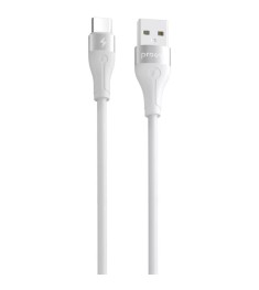 USB-кабель Proove Soft Silicone 3A (1m) (Type-C) (White)