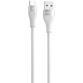 USB-кабель Proove Soft Silicone 3A (1m) (Type-C) (White)