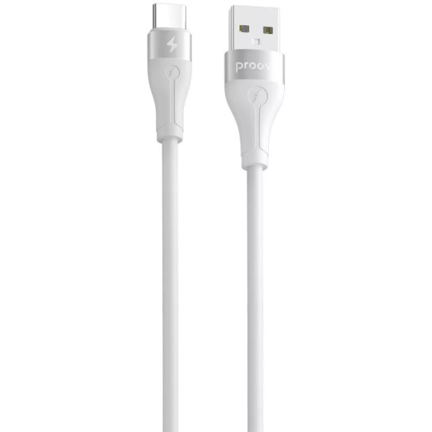 USB-кабель Proove Soft Silicone 3A (1m) (Type-C) (White)