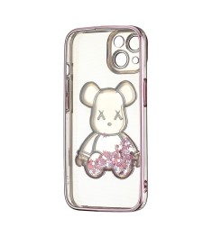 Чохол UMKU Bear Shine для Apple iPhone 15 (Рожевий)
