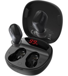 Бездротові навушники-гарнітура вакуумні Baseus Bowie Encok WM01 Plus (Чорний) Бездротові навушники-гарнітура вакуумні Baseus Bowie Encok WM01 Plus (Чорний)