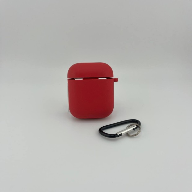 Чохол для навушників Full Silicone Case with Microfiber Apple AirPods (60) Fuchsia