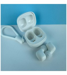 Бездротові навушники-гарнітура вакуумні Denmen DL20 (Білий)