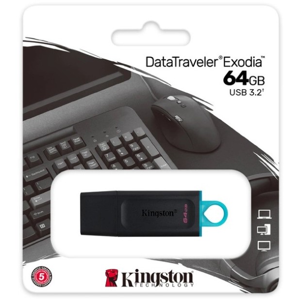 USB 3.2 флеш-накопичувач Kingston DataTraveler Exodia DTX 64Gb