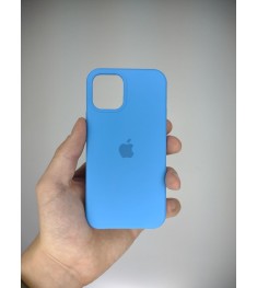 Силіконовий оригінальний чохол Apple iPhone 12 Mini (12) Королівський синій.