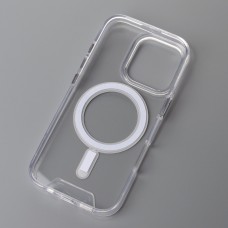Силіконовий чохол Space Case MagSafe для Apple iPhone 16 Pro (Прозорий)