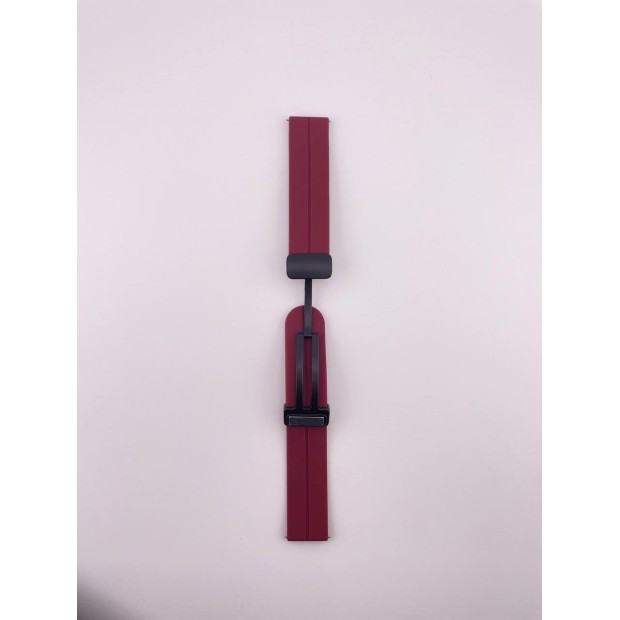 Ремінець для смарт-годинника універсальний Magnetic Clip 20мм (Бордовий) Ремінець для смарт-годинника універсальний Magnetic Clip 20мм (Бордовий)