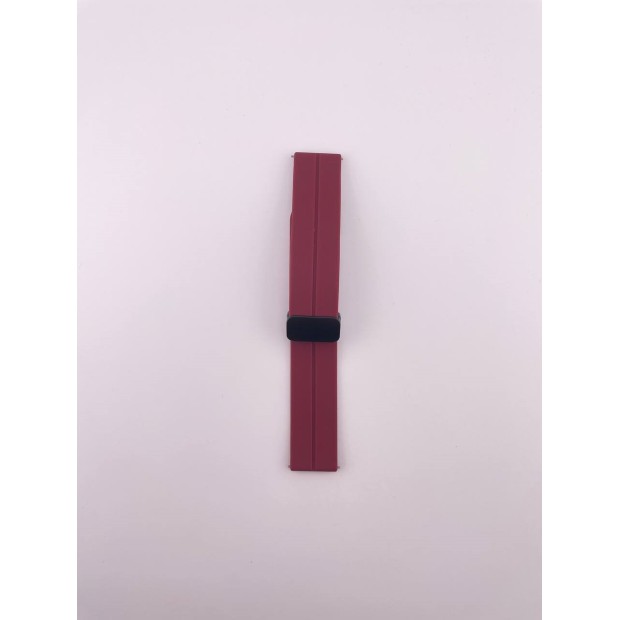 Ремінець для смарт-годинника універсальний Magnetic Clip 20мм (Бордовий) Ремінець для смарт-годинника універсальний Magnetic Clip 20мм (Бордовий)