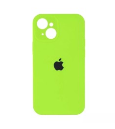 Силіконовий оригінальний чохол RoundCam для Apple iPhone 14 (27) трав'яного коль..