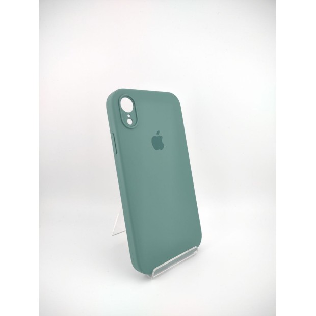 Чохол Силіконовий Оригінальний Квадратно-Круглий для Apple iPhone XR (55) Чорнувато-Зелений