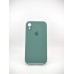 Чохол Силіконовий Оригінальний Квадратно-Круглий для Apple iPhone XR (55) Чорнувато-Зелений