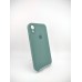 Чохол Силіконовий Оригінальний Квадратно-Круглий для Apple iPhone XR (55) Чорнувато-Зелений