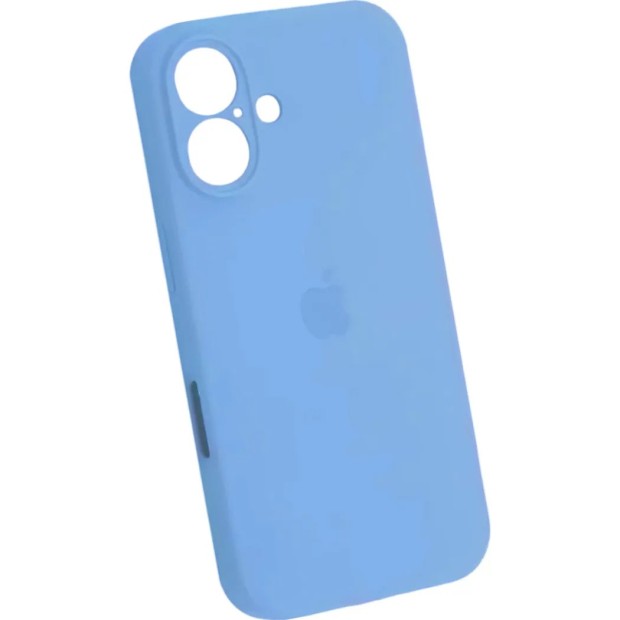 Силіконовий оригінальний чохол RoundCam для Apple iPhone 16 (20) синій