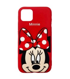 Силикон Disney Minnie Apple iPhone 11 Pro (Красный)