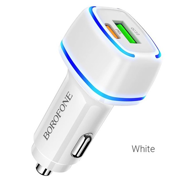 АЗУ-адаптер Borofone BZ14A PD 20W + QC3.0 Type-C to Type-C 3A (Белый)