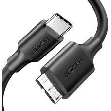 USB-кабель UGREEN US312 3A (1м) (Type-C - MicroUSB B) (Чорний)