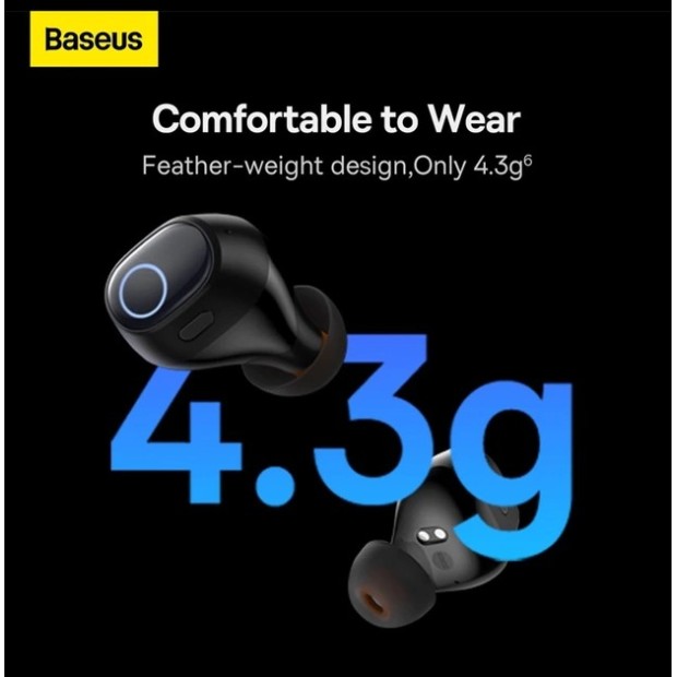 Беспроводные наушники-гарнитура вакуумные Baseus Bowie Encok WM03 (Black) Беспроводные наушники-гарнитура вакуумные Baseus Bowie Encok WM03 (Black)