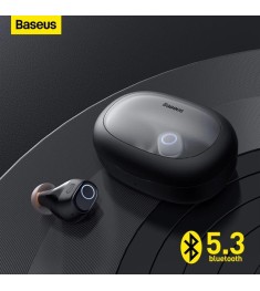 Бездротові навушники-гарнітура вакуумні Baseus Bowie Encok WM03 (Чорні) Бездротові навушники-гарнітура вакуумні Baseus Bowie Encok WM03 (Чорні)