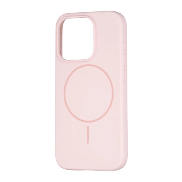 Силикон Original Round Case with MagSafe Apple iPhone 15 Pro (76) Chalk Pink