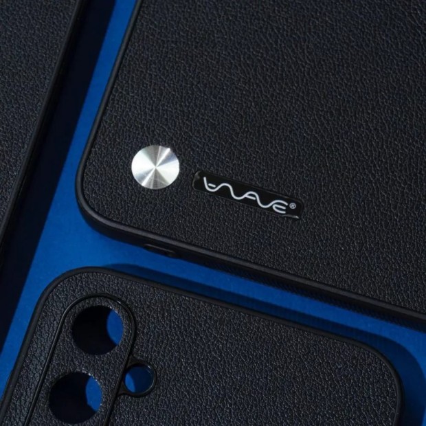 Чохол WAVE Leather Case для Xiaomi Redmi 12 4G (чорний) Чохол WAVE Leather Case для Xiaomi Redmi 12 4G (чорний)