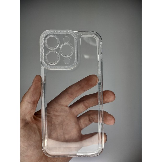 Силиконовий чохол Diamond для Apple iPhone 14 Pro Max (Прозорий)
