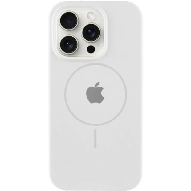 Силикон Original Round Case with MagSafe Apple iPhone 13 Pro (06) White