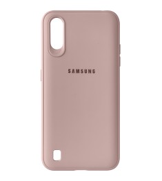 Силикон Junket Cace Samsung Galaxy A01 (Пудровый)