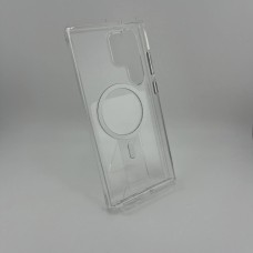 Силіконовий чохол Space Case з MagSafe для Samsung Galaxy S23 Ultra (Прозорий)