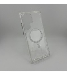 Силіконовий чохол Space Case з MagSafe для Samsung Galaxy S23 Ultra (Прозорий)