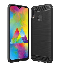 Силикон Polished Carbon Samsung Galaxy M20 (чёрный)