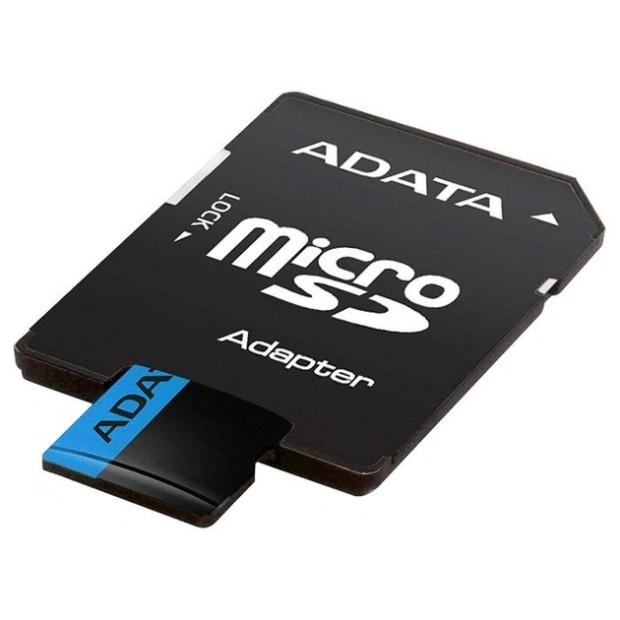 Карта пам'яті MicroSDHC A-DATA Premier 32Gb (UHS-1) (A1) (Клас 10) + SD-адаптер
