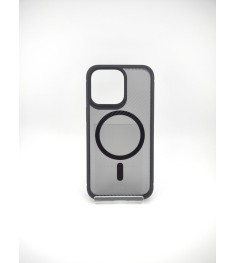 Силікон iPaky Carbon Clear з MagSafe для iPhone 13 Pro (чорний)